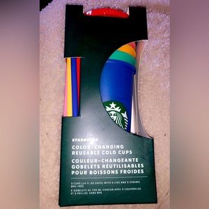 🌸STARBUCKS 2019 COLOR~CHANGING REUSABLE COLD CUPS🌸COLLECTORS ITEM🌸
